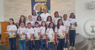 Primeira Eucaristia na Comunidade Nª Sª Aparecida